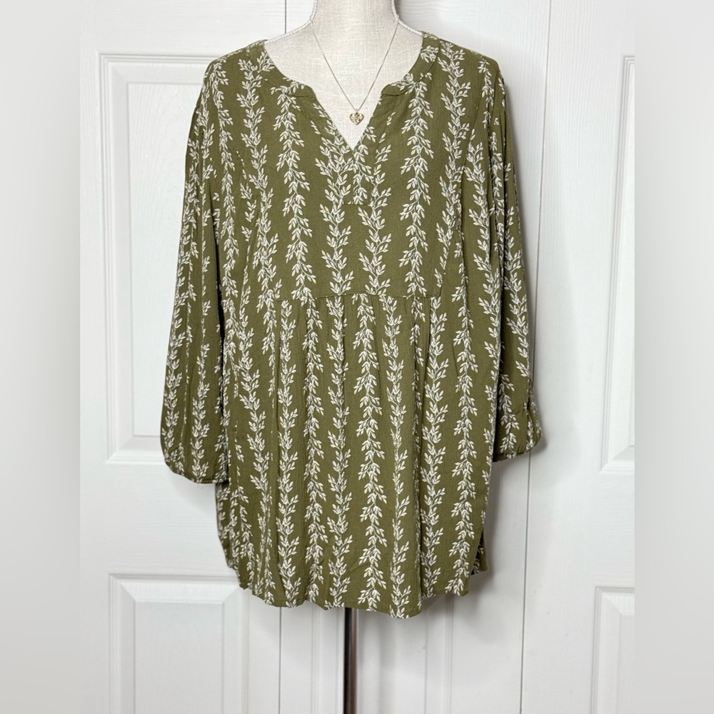 Croft & Barrow Plus Boho Top Size‎ 2x